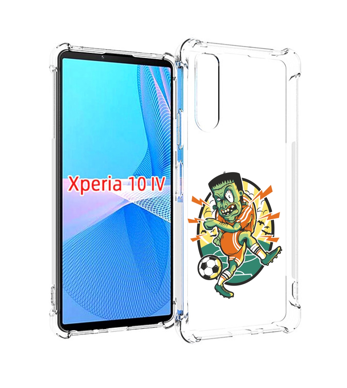 

Чехол MyPads зомби футболист для Sony Xperia 10 IV (10-4), Прозрачный, Tocco