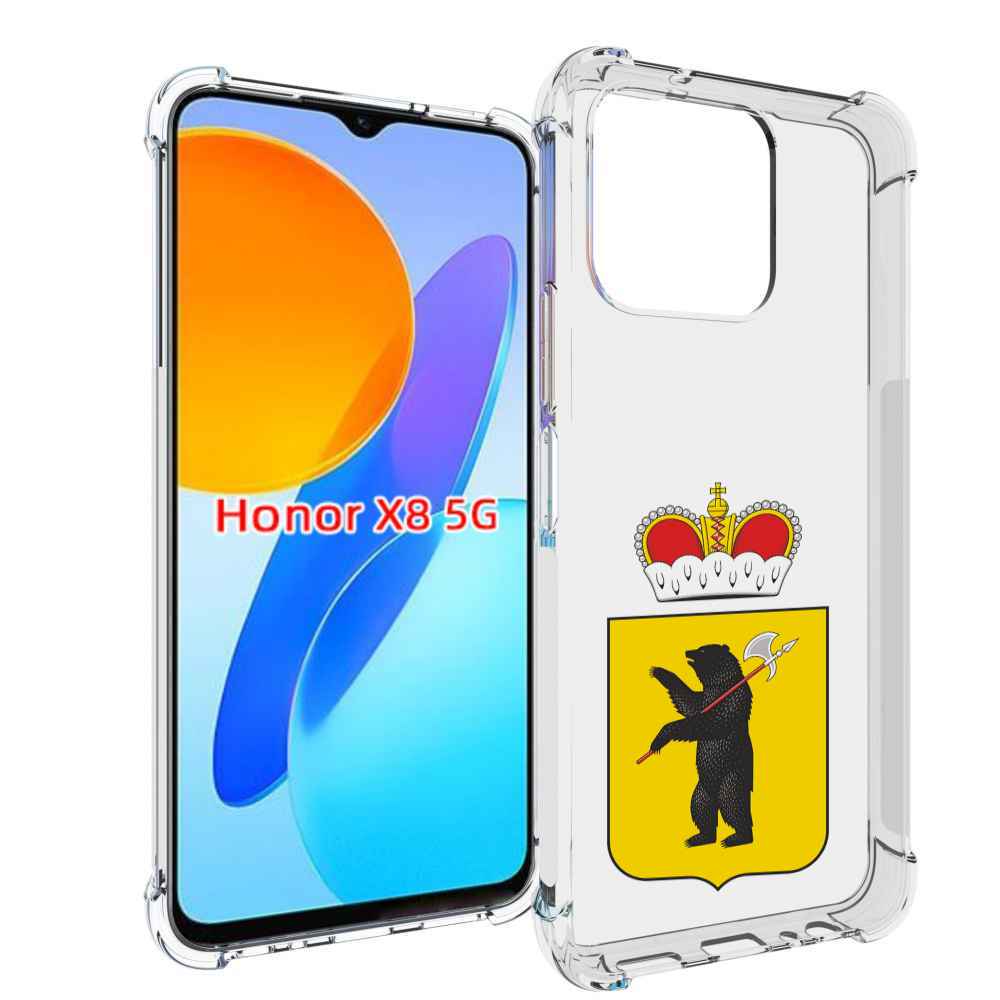 

Чехол MyPads герб-ярославская-область для Honor X8 5G, Прозрачный, Tocco