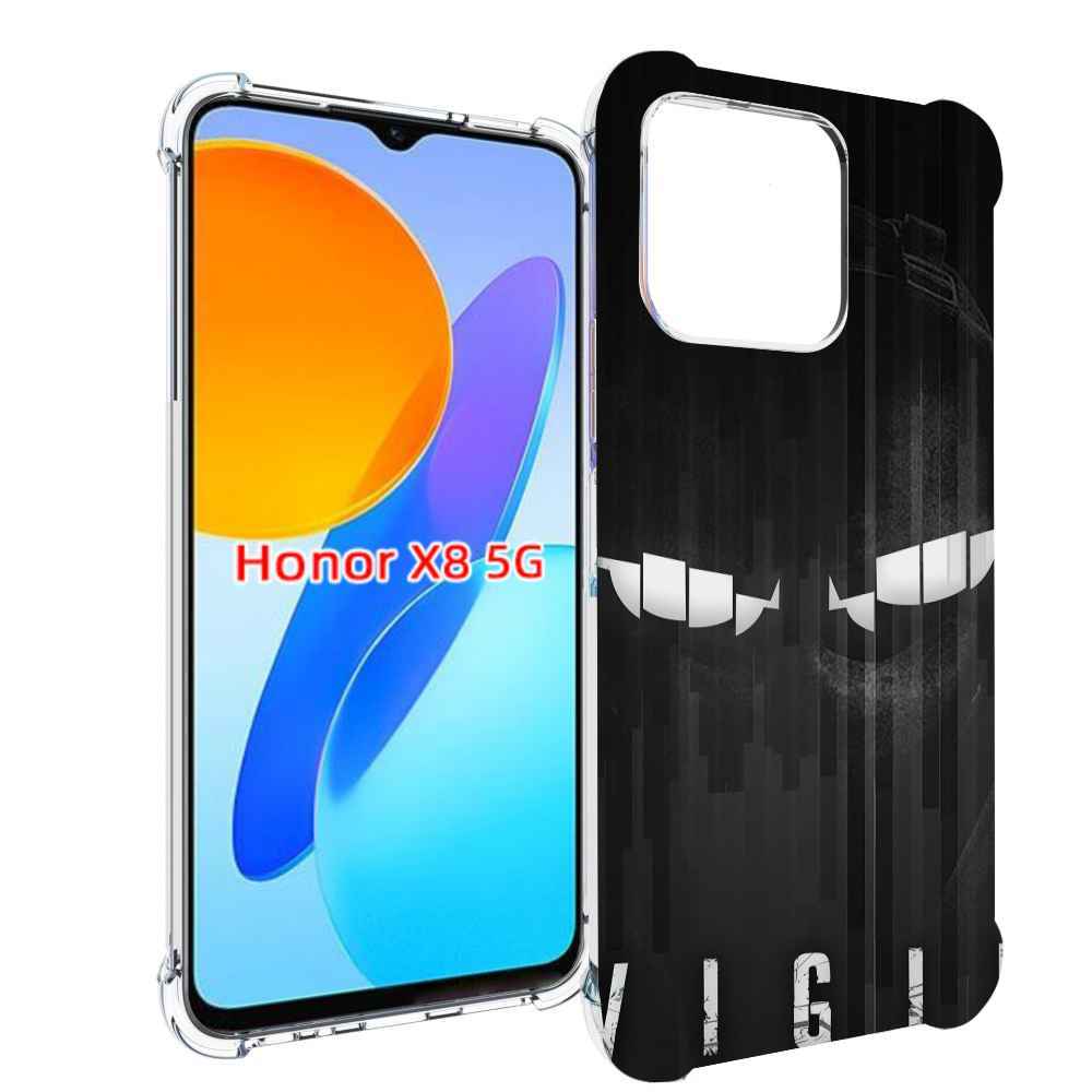 

Чехол MyPads глаза-в-ночи для Honor X8 5G, Прозрачный, Tocco