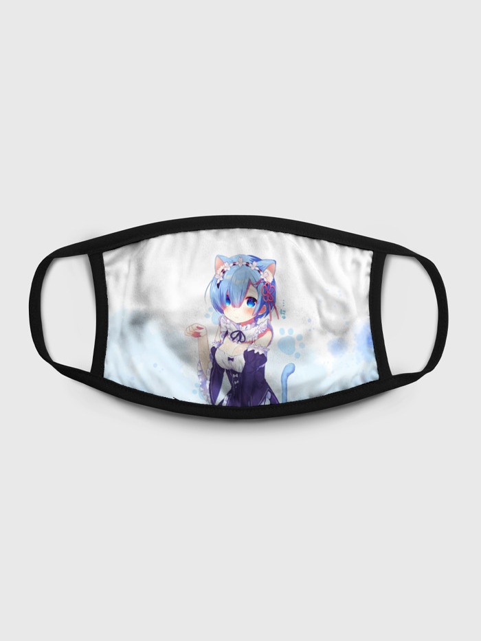 

Многоразовая маска унисекс Burnettie Re Zero, Рем, Разноцветный, Re Zero, Рем
