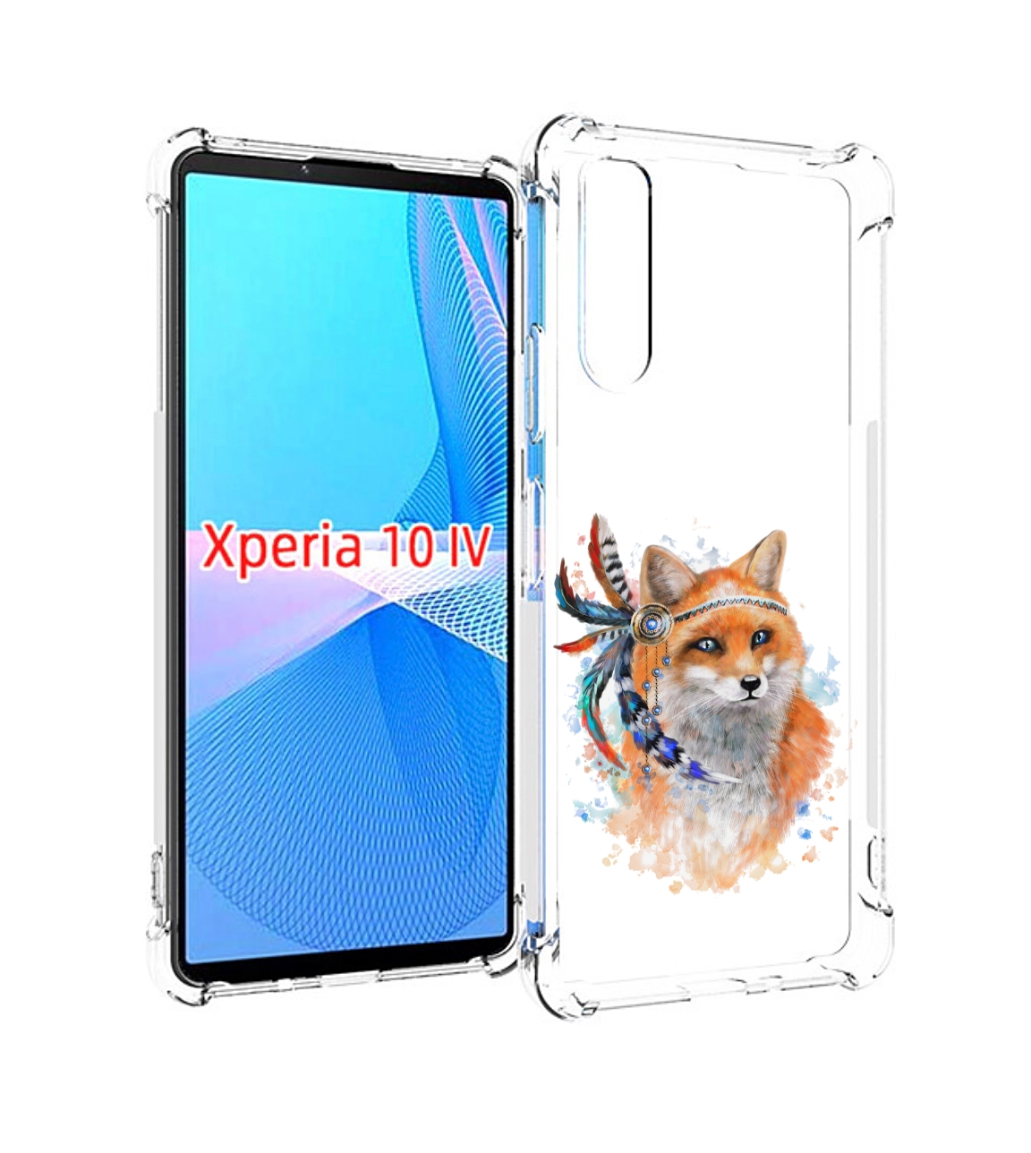 

Чехол MyPads инду лиса для Sony Xperia 10 IV (10-4), Прозрачный, Tocco