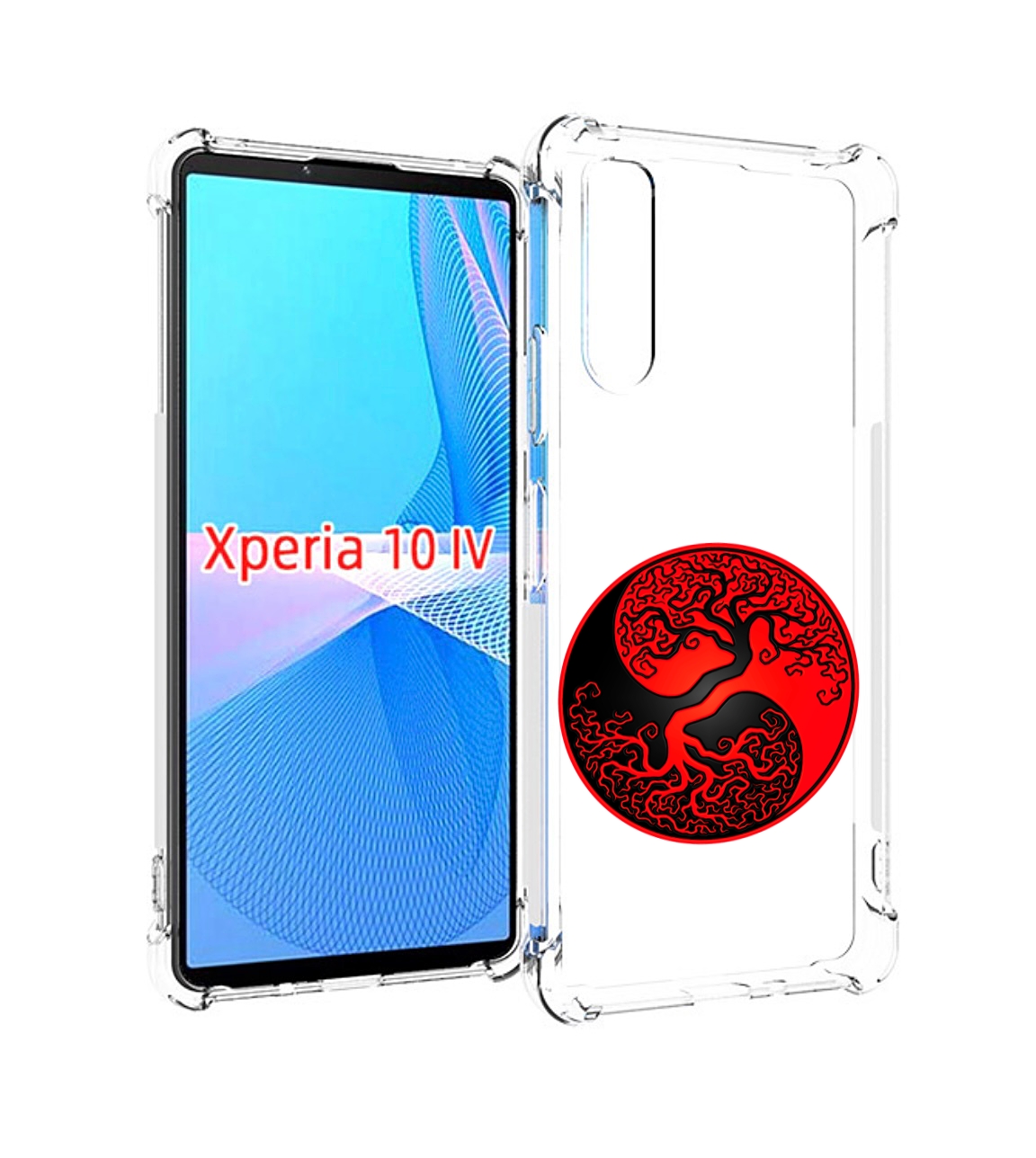 

Чехол MyPads инь янь дерево для Sony Xperia 10 IV (10-4), Прозрачный, Tocco