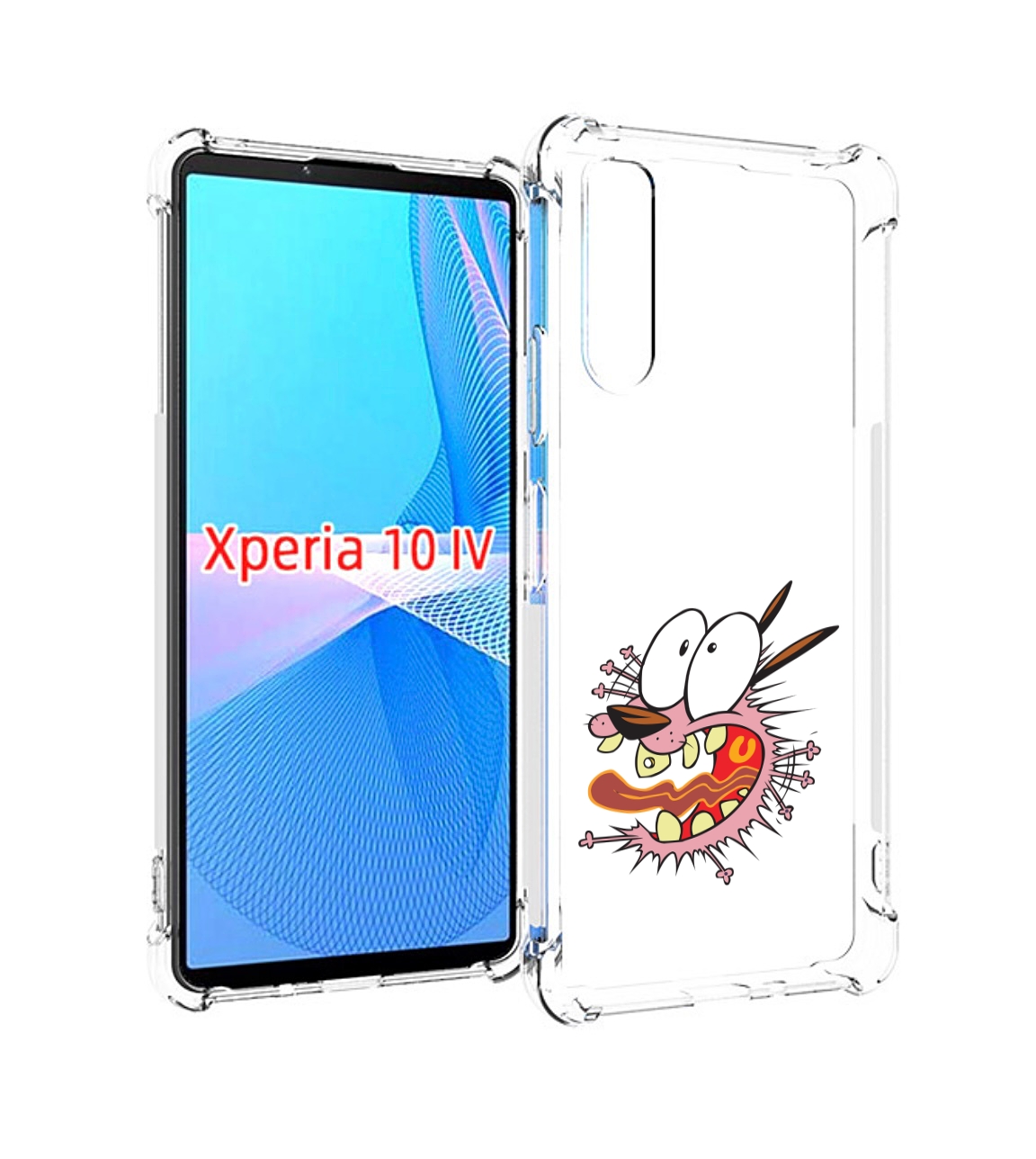 Чехол MyPads испуганный бобик для Sony Xperia 10 IV (10-4)