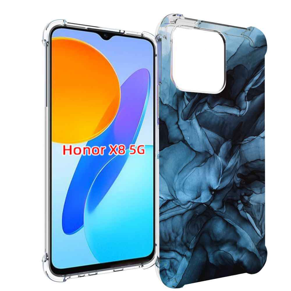 

Чехол MyPads голубой дымок для Honor X8 5G, Прозрачный, Tocco