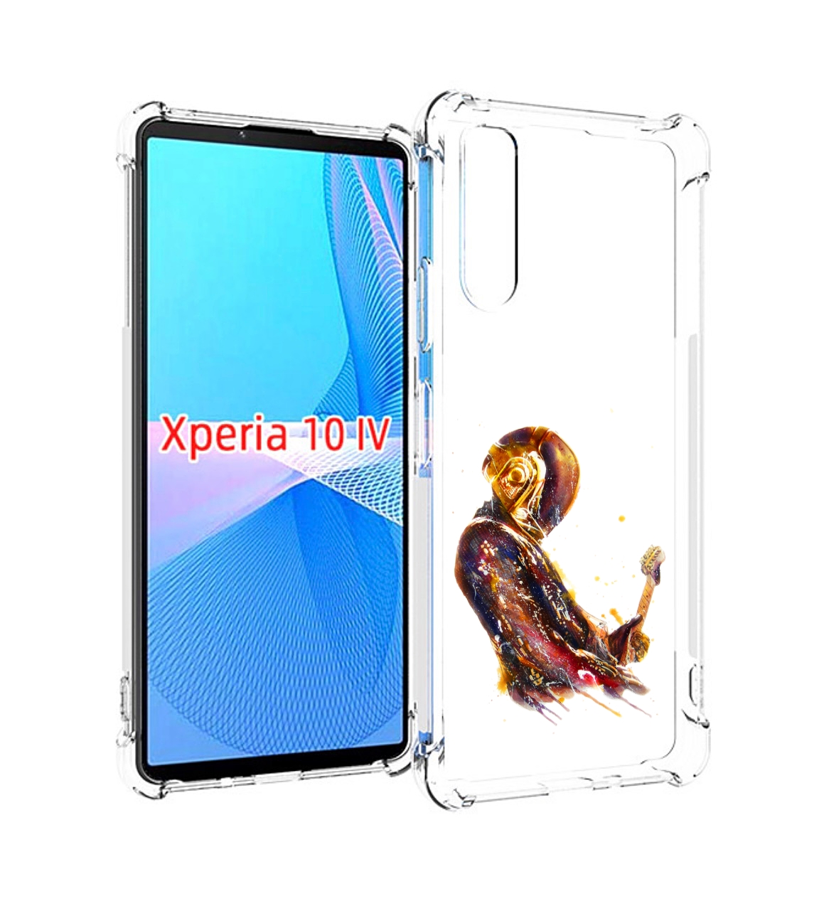 

Чехол MyPads космо-музыкант для Sony Xperia 10 IV (10-4), Прозрачный, Tocco