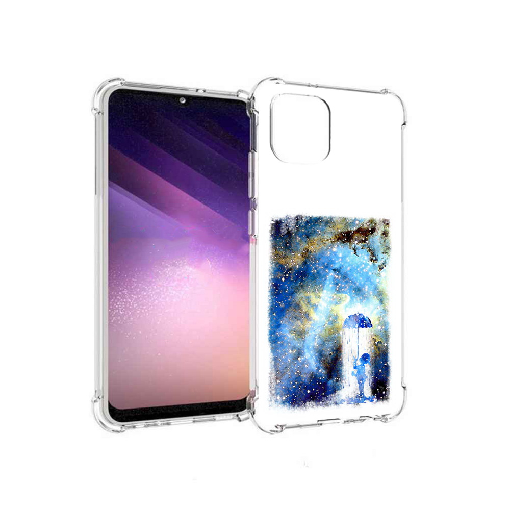 

Чехол MyPads Tocco для Samsung Galaxy A03 мальчик в небе (PT226903.537.455), Прозрачный, Tocco