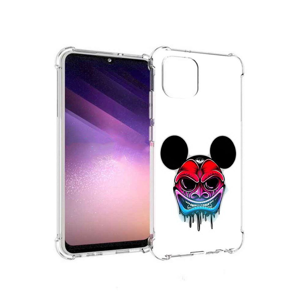 

Чехол MyPads Tocco для Samsung Galaxy A03 микки в маске (PT226903.537.473), Прозрачный, Tocco