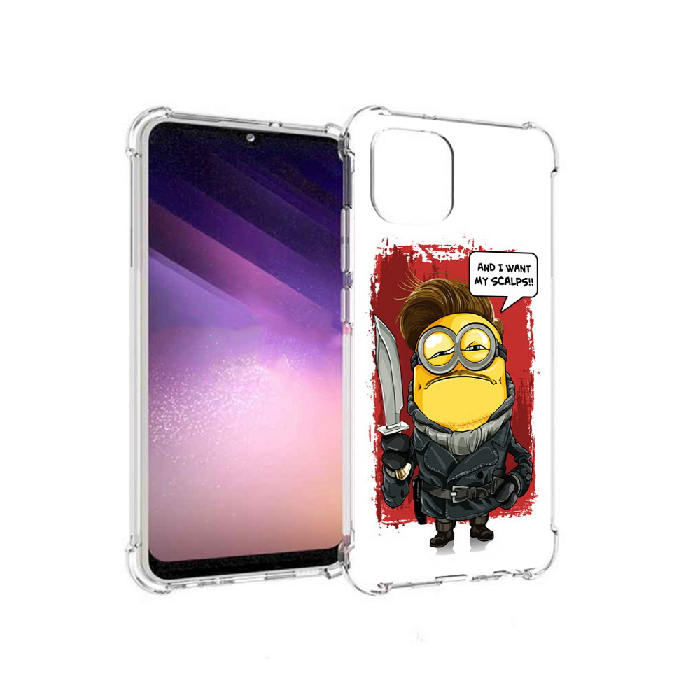 

Чехол MyPads Tocco для Samsung Galaxy A03 миньон убийца (PT226903.537.477), Прозрачный, Tocco