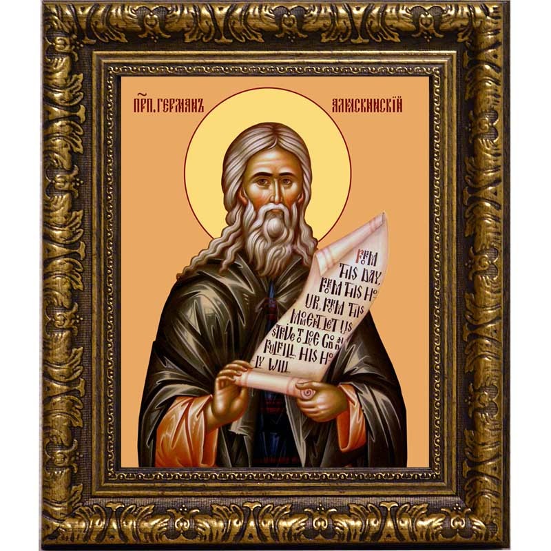 

Герман Аляскинский Преподобный. Икона на холсте.