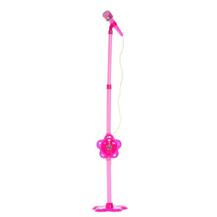 Микрофон Забияка Волшебная музыка цвет розовый