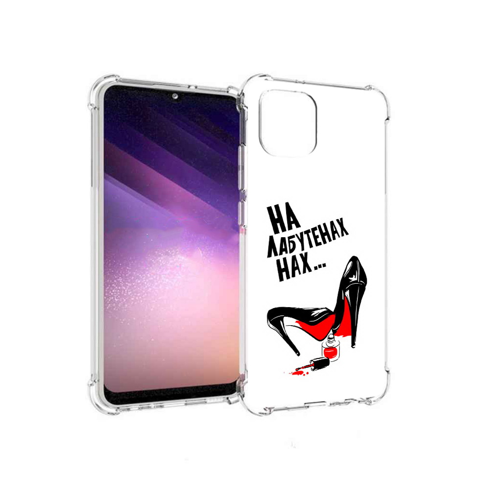 

Чехол MyPads Tocco для Samsung Galaxy A03 на лабутенах (PT226903.537.493), Прозрачный, Tocco