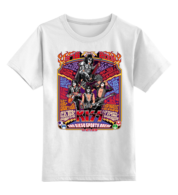 

Футболка детская Printio Kiss band цв. белый р. 152, Kiss band