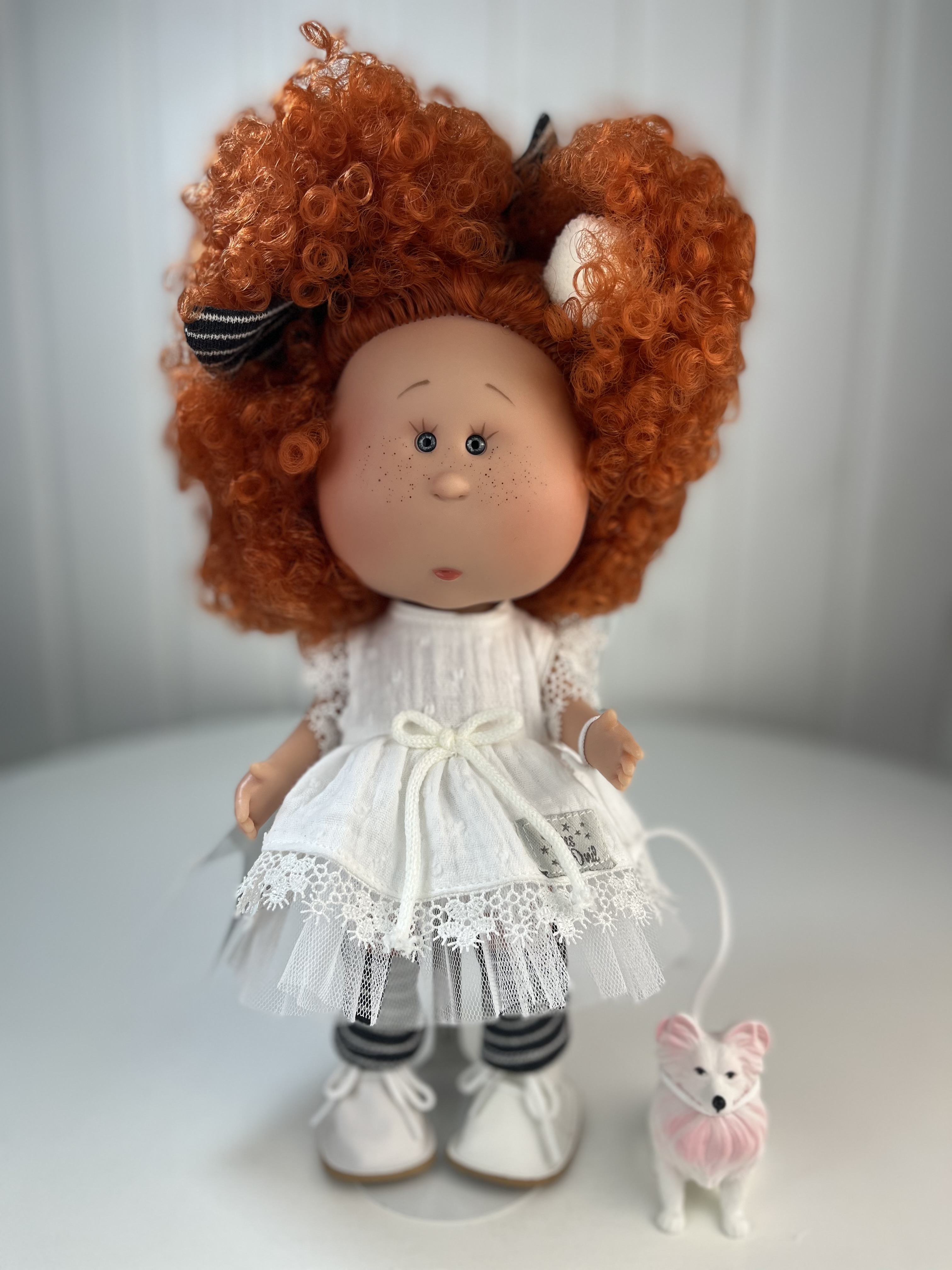 

Кукла Nines D'Onil Mia, рыжая, с питомцем, 30 см, арт 3403, "Mia", 30 см