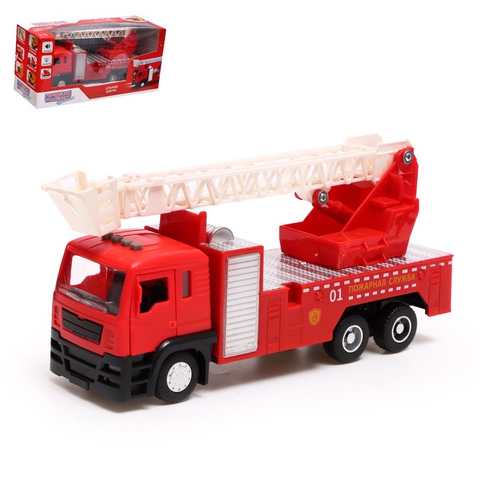 

Машина инерционная «Пожарная служба», 1:28, свет и звук, Красный