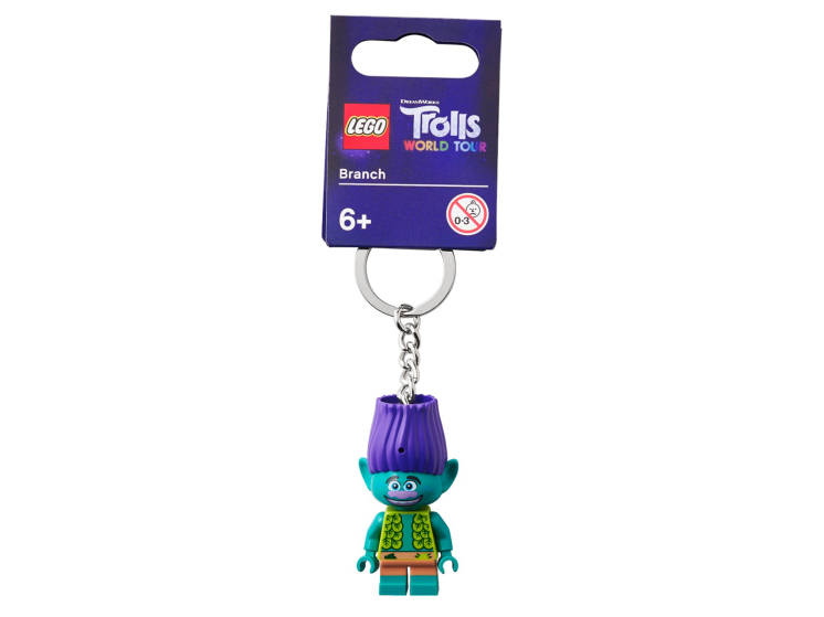 Брелок LEGO 854004 Trolls Цветан 854004, 1 шт Seasonal зеленый,  разноцветный,  фиолетовый