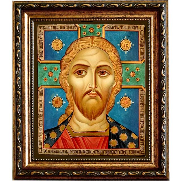 

Спас Златые Власы. Икона Иисуса Христа на холсте.