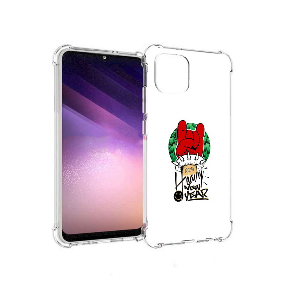 

Чехол MyPads Tocco для Samsung Galaxy A03 Гангстер новый год (PT226903.537.53), Прозрачный, Tocco