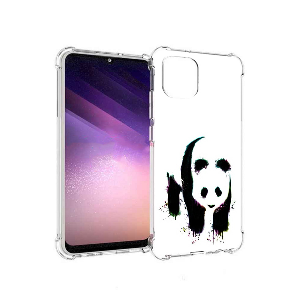 

Чехол MyPads Tocco для Samsung Galaxy A03 панда в акварели (PT226903.537.532), Прозрачный, Tocco