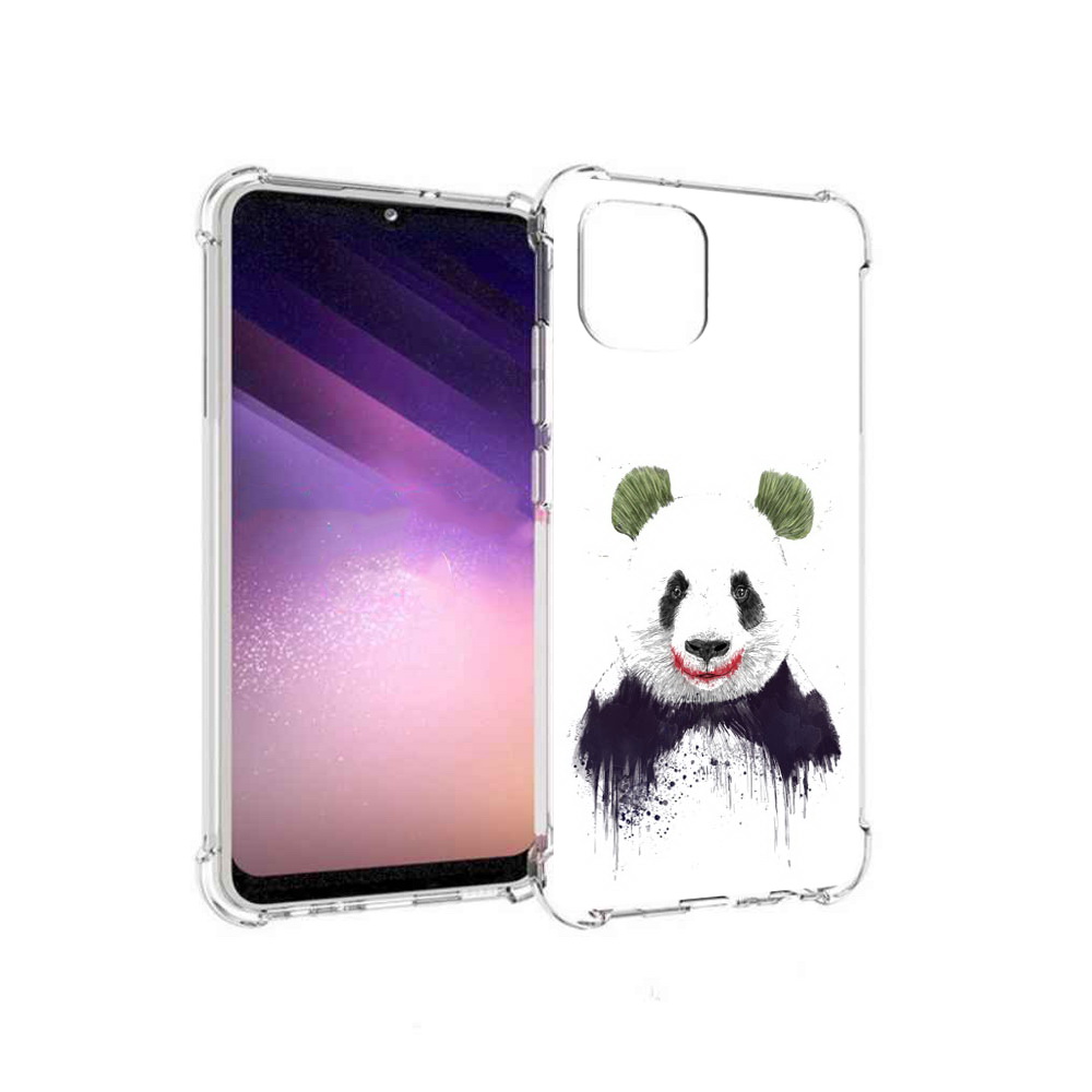 Чехол MyPads Tocco для Samsung Galaxy A03 панда джокер (PT226903.537.533)
