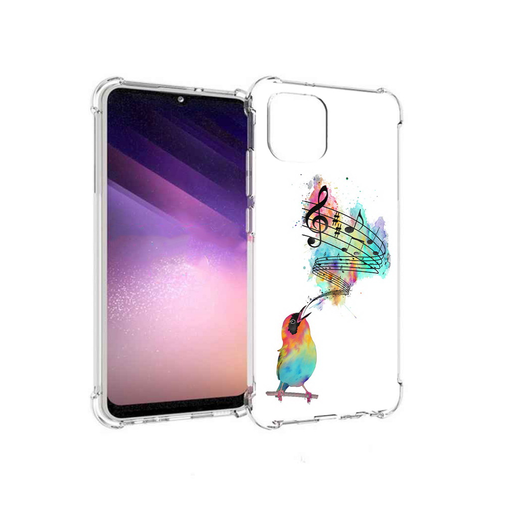 

Чехол MyPads Tocco для Samsung Galaxy A03 певчая птичка (PT226903.537.536), Прозрачный, Tocco