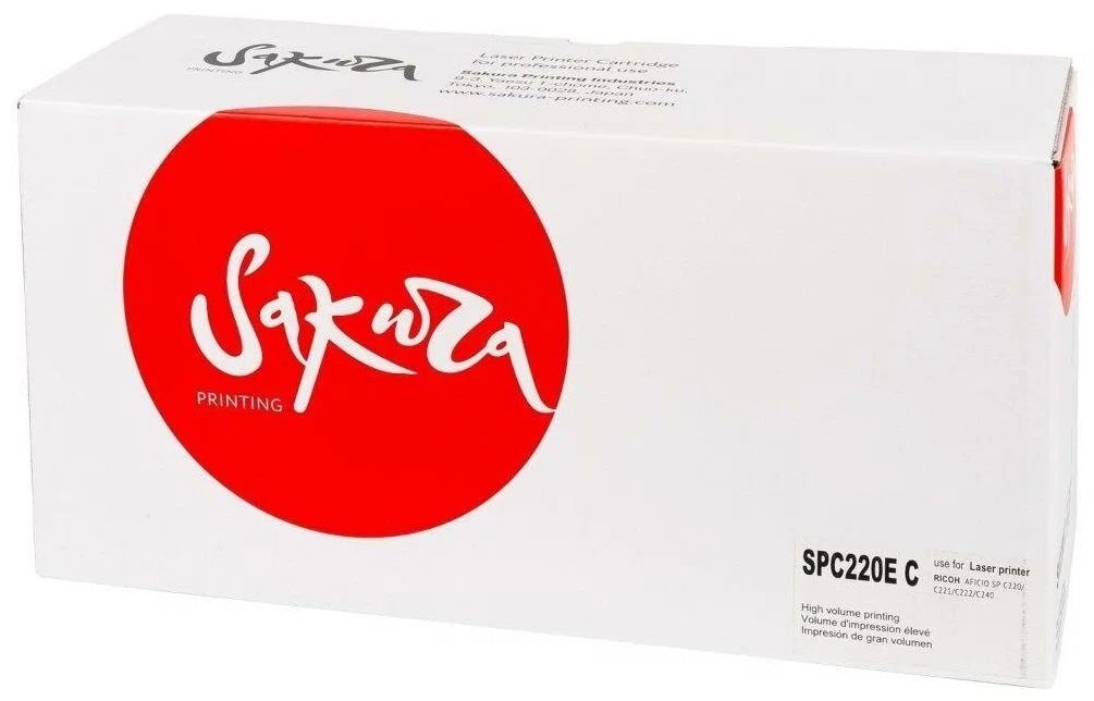 

Тонер-картридж для лазерного принтера SAKURA (SASPC220EC) голубой, совместимый