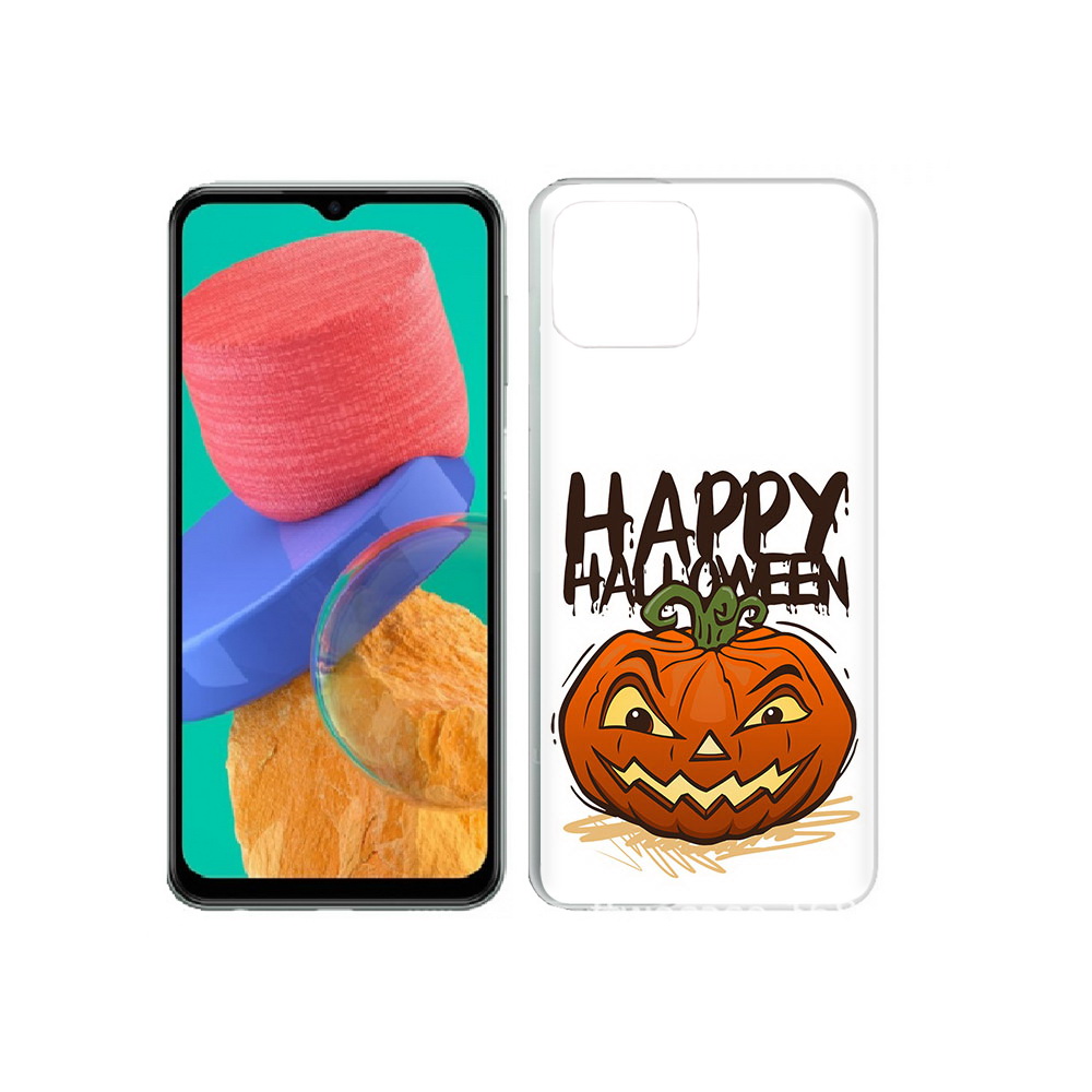 

Чехол MyPads Tocco для Samsung Galaxy M33 Хэллоуин счастливый (PT227322.603.195), Прозрачный, Tocco