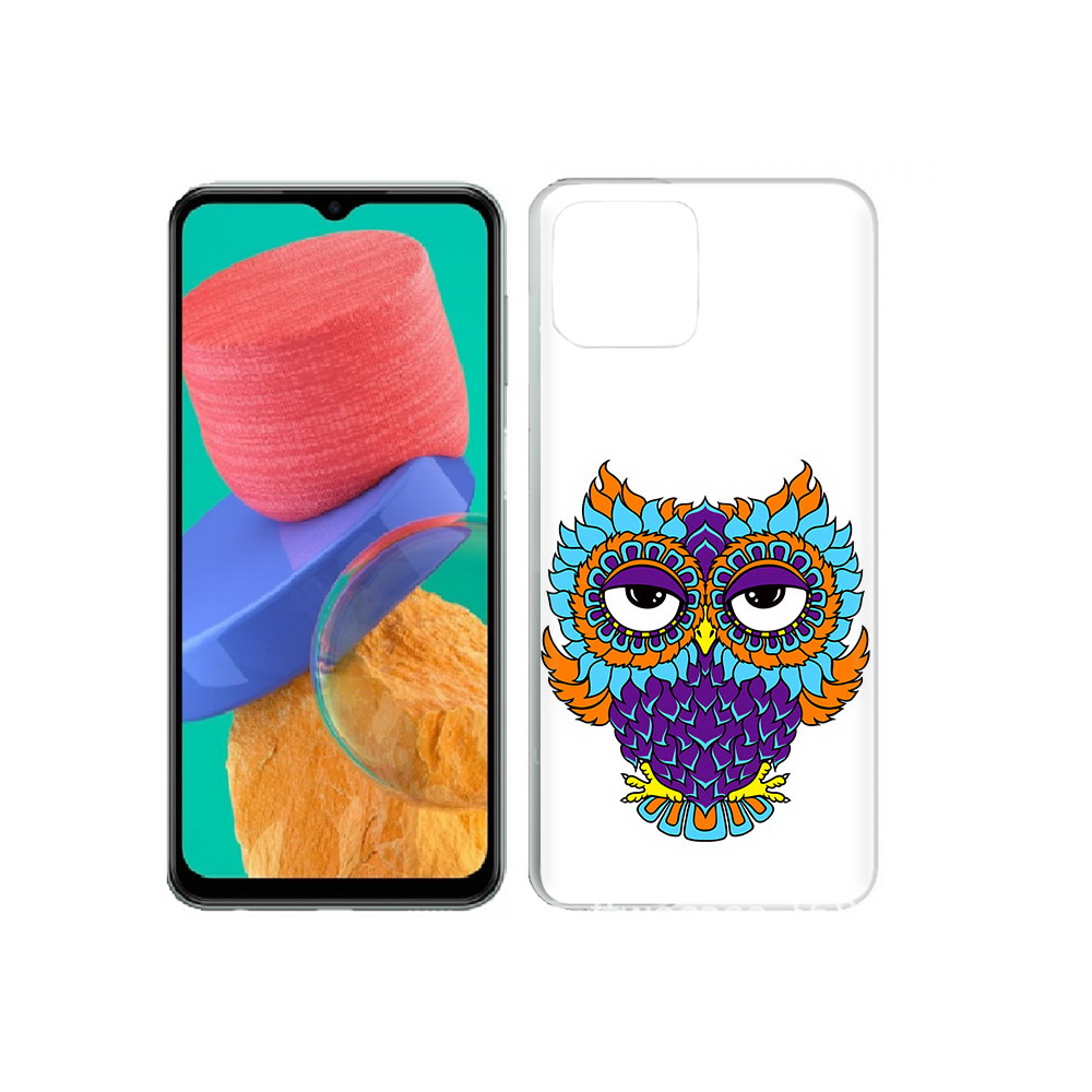 

Чехол MyPads Tocco для Samsung Galaxy M33 Цветная сова (PT227322.603.198), Прозрачный, Tocco