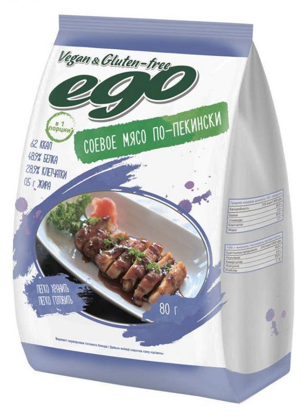 

Мясо соевое Ego По-пекински 80 г