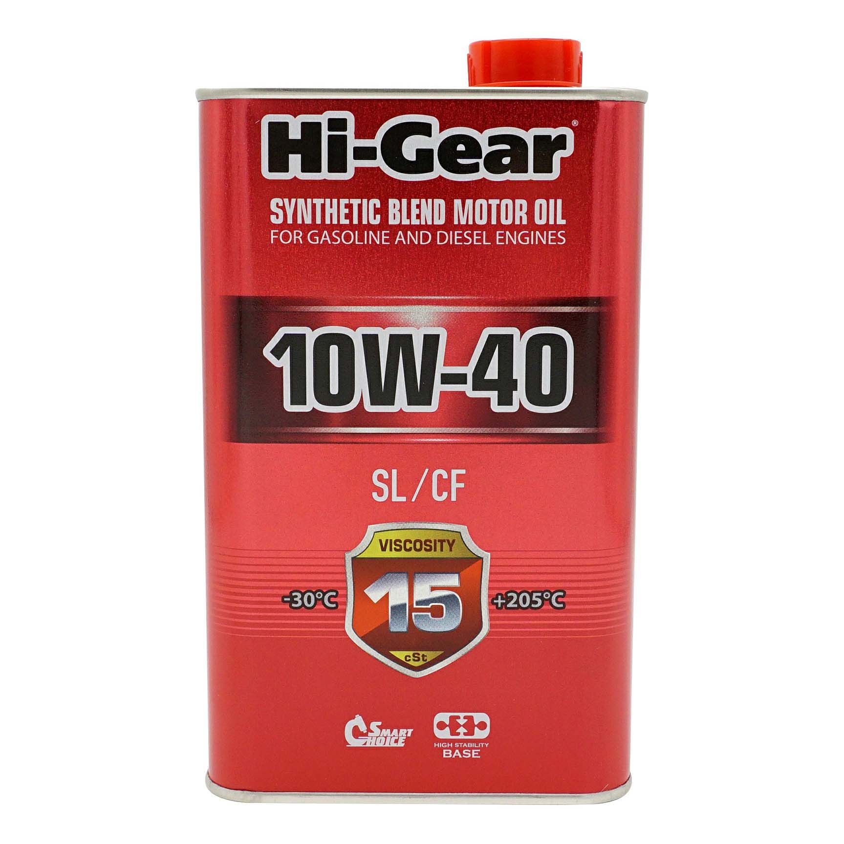 Масло моторное Hi-Gear 10W-40 SL/CF полусинтетическое 1 л