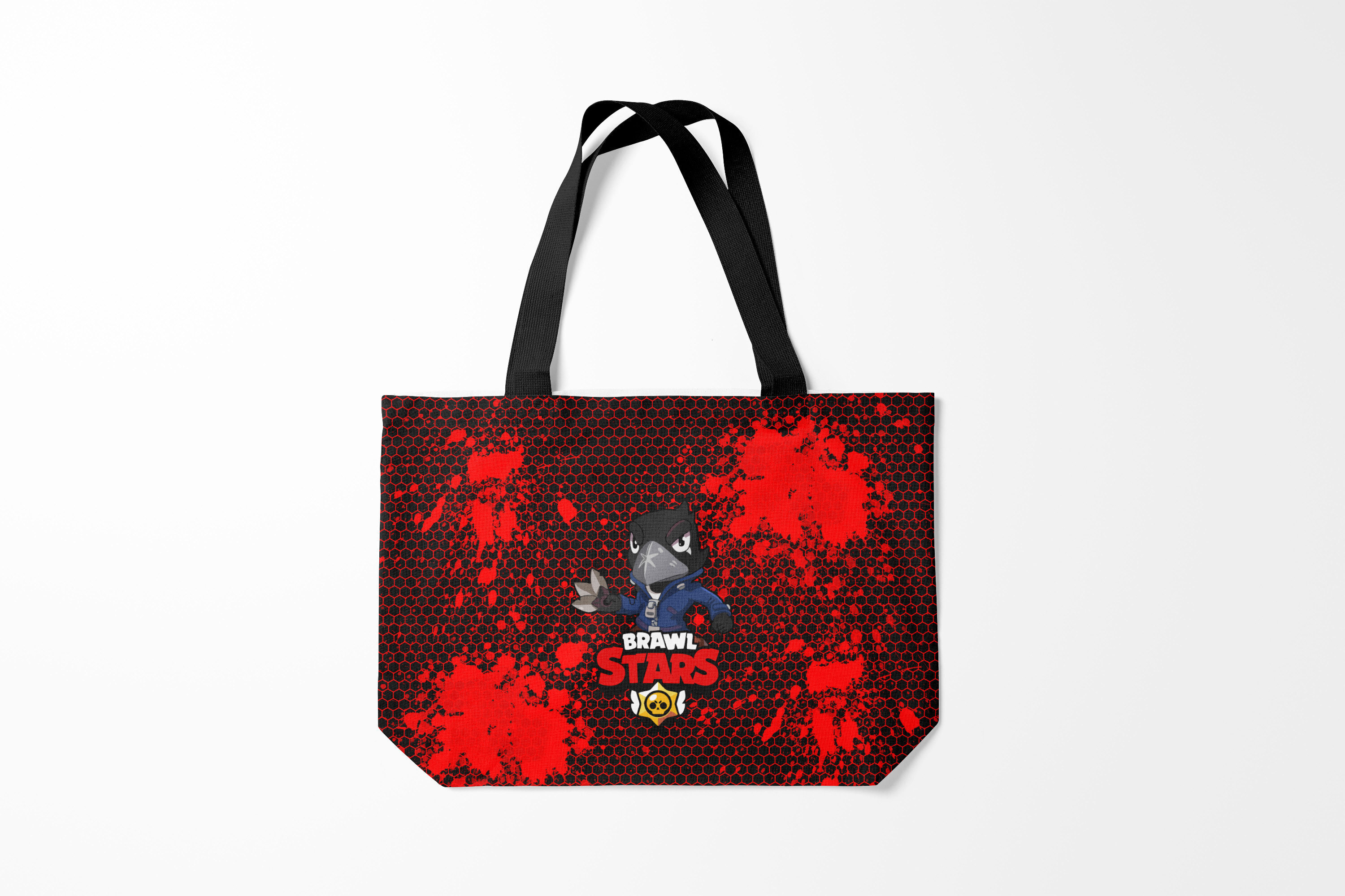 

Сумка шoппер унисекс Burnettie Brawl Stars CROW, красный, Brawl Stars CROW