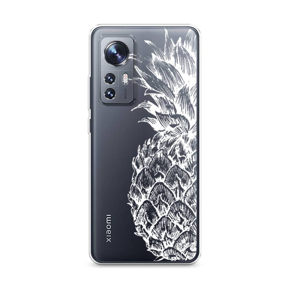 

Чехол Awog на Xiaomi 12S "Ананас графика белая", 316050-10