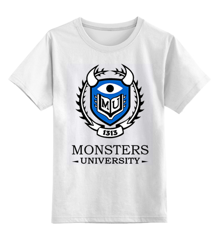 

Футболка детская Printio Monsters university цв. белый р. 152, Monsters university