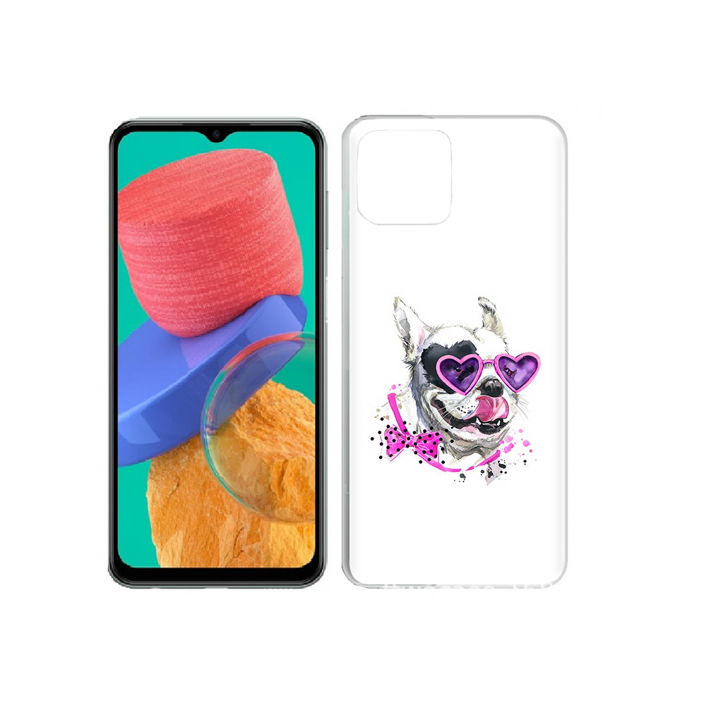 

Чехол MyPads Tocco для Samsung Galaxy M33 акварельный пёс (PT227322.603.218), Прозрачный, Tocco