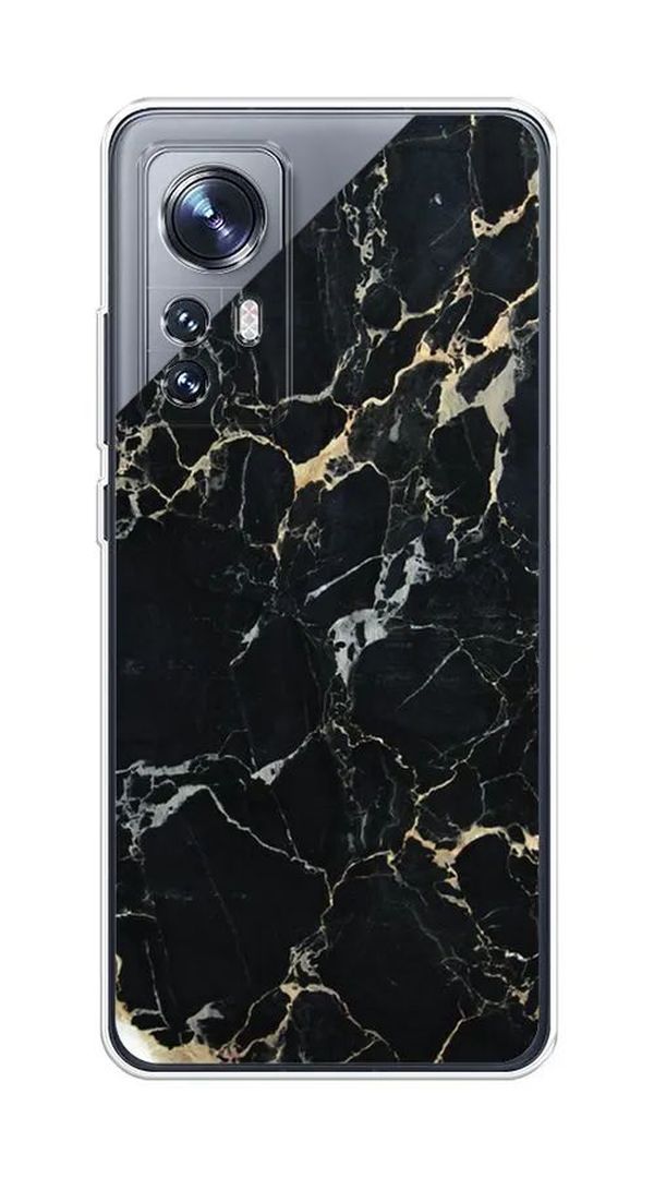 

Чехол Awog на Xiaomi 12S "Черный мрамор уголок", Разноцветный, 316050-3