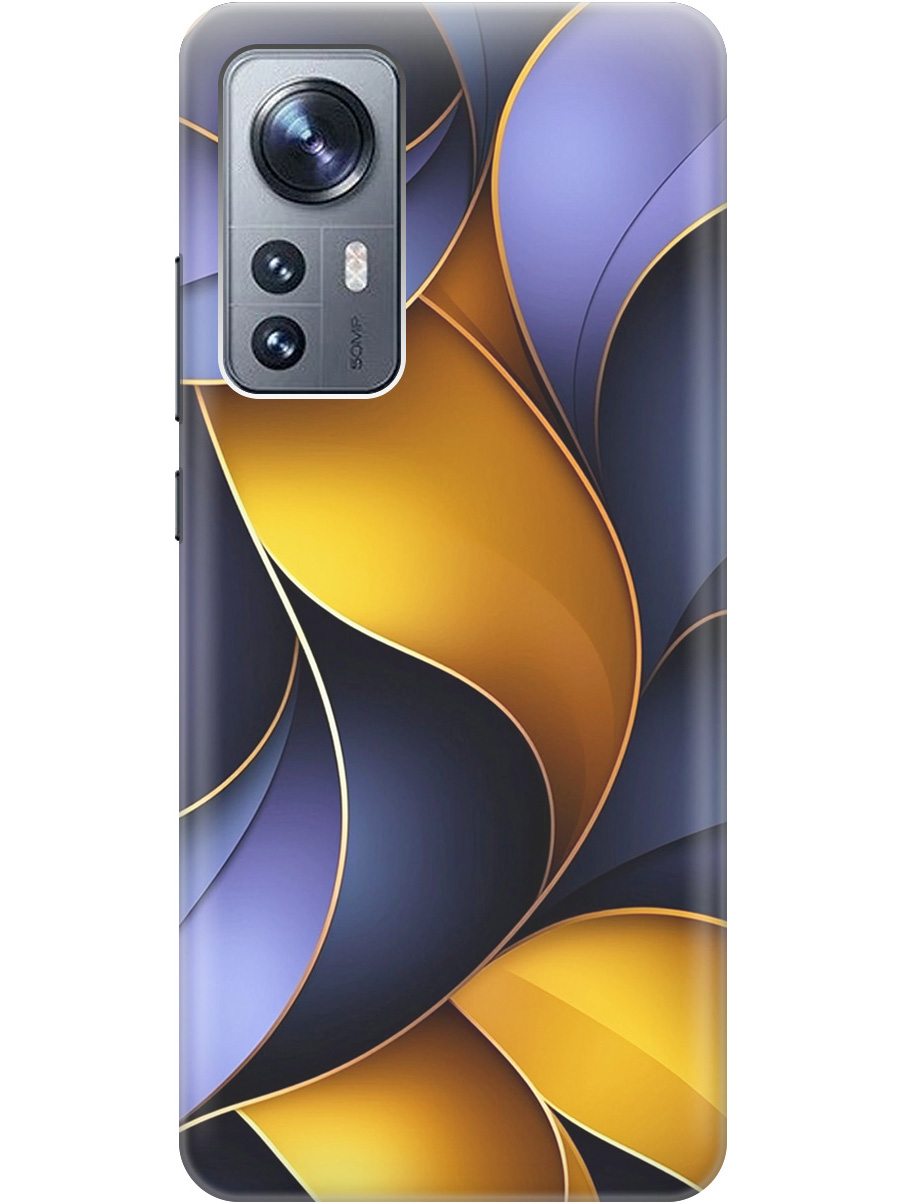 

Силиконовый чехол на Xiaomi 12 / 12X / 12S с принтом "Желто-сиреневые изгибы", Прозрачный;желтый;фиолетовый, 734580831