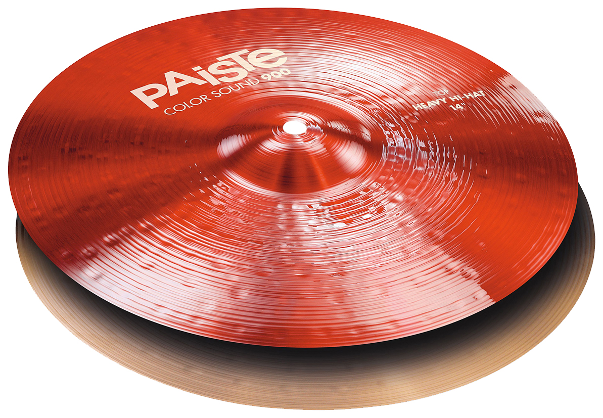 фото Тарелка для ударной установки paiste 0001923414 color sound 900 red heavy hi-hat