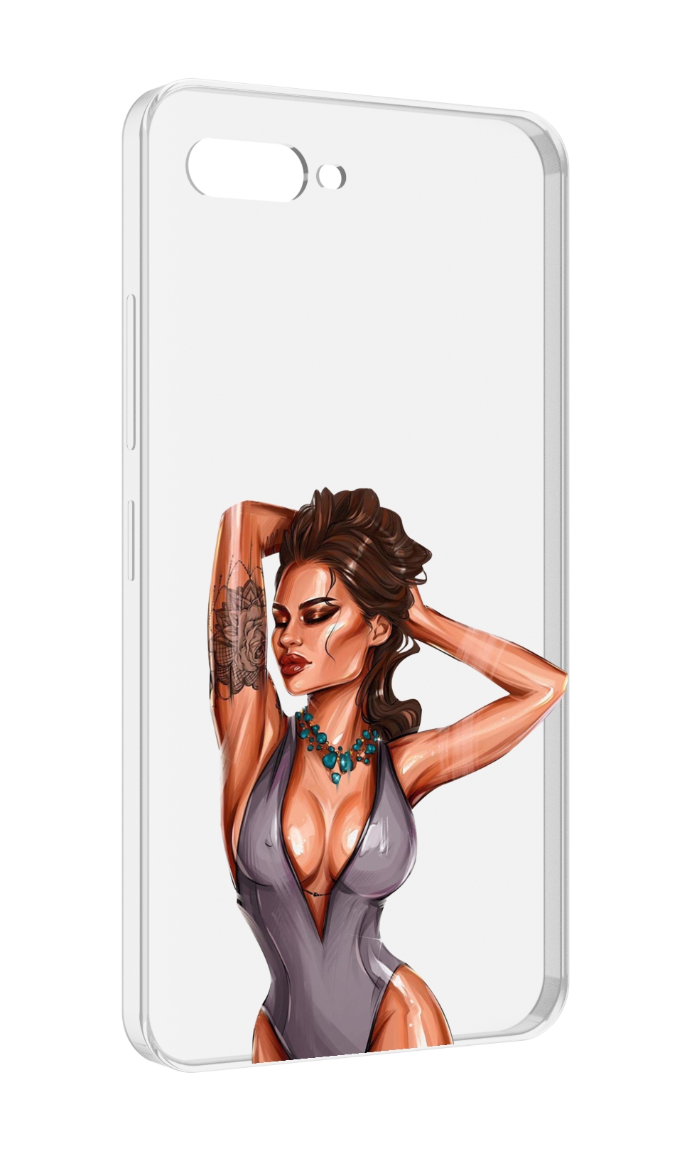 

Чехол MyPads Роскошная-девушка женский для ITEL A25 / ITEL A25 Pro / ITEL A35, Прозрачный, Tocco