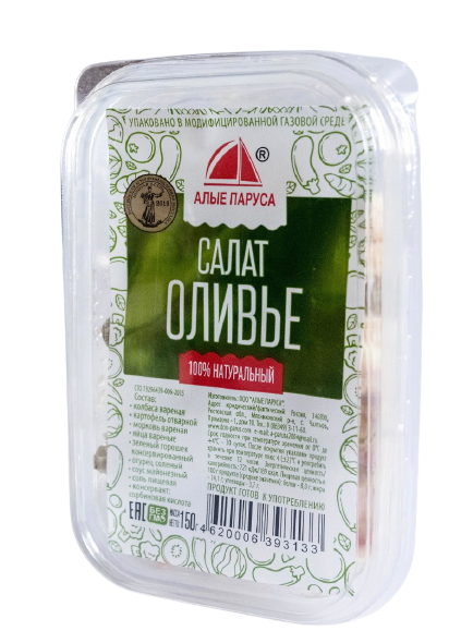 

Салат Алые Паруса Оливье 150 г