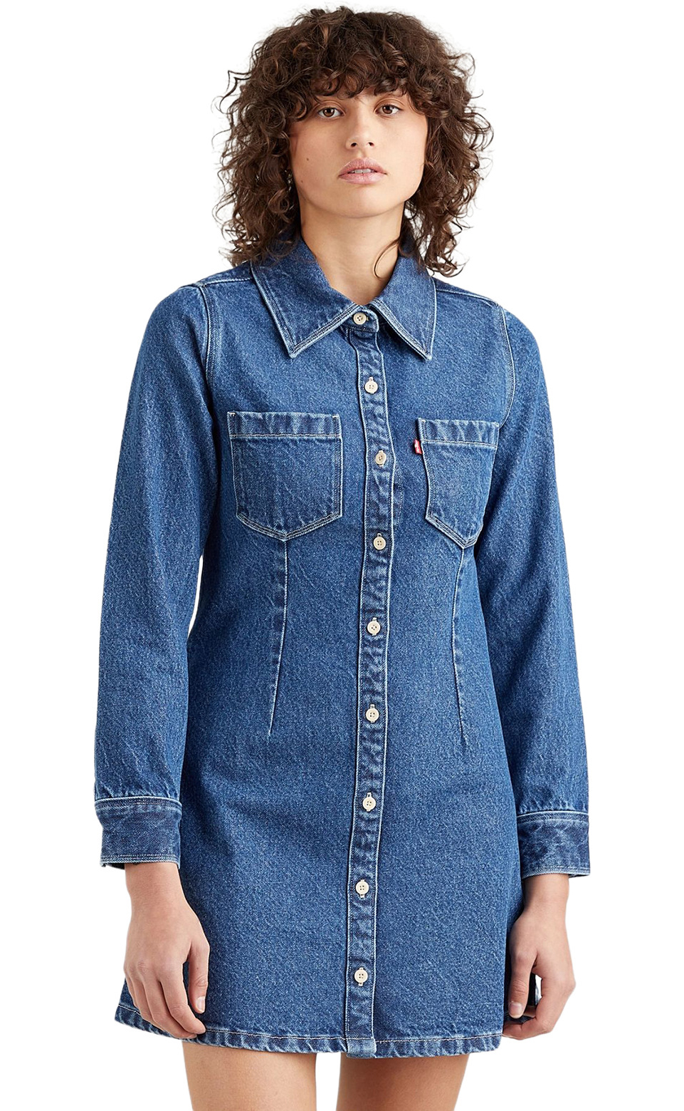 

Платье женское Levi's A1855-0000 синее XS, Синий, A1855-0000