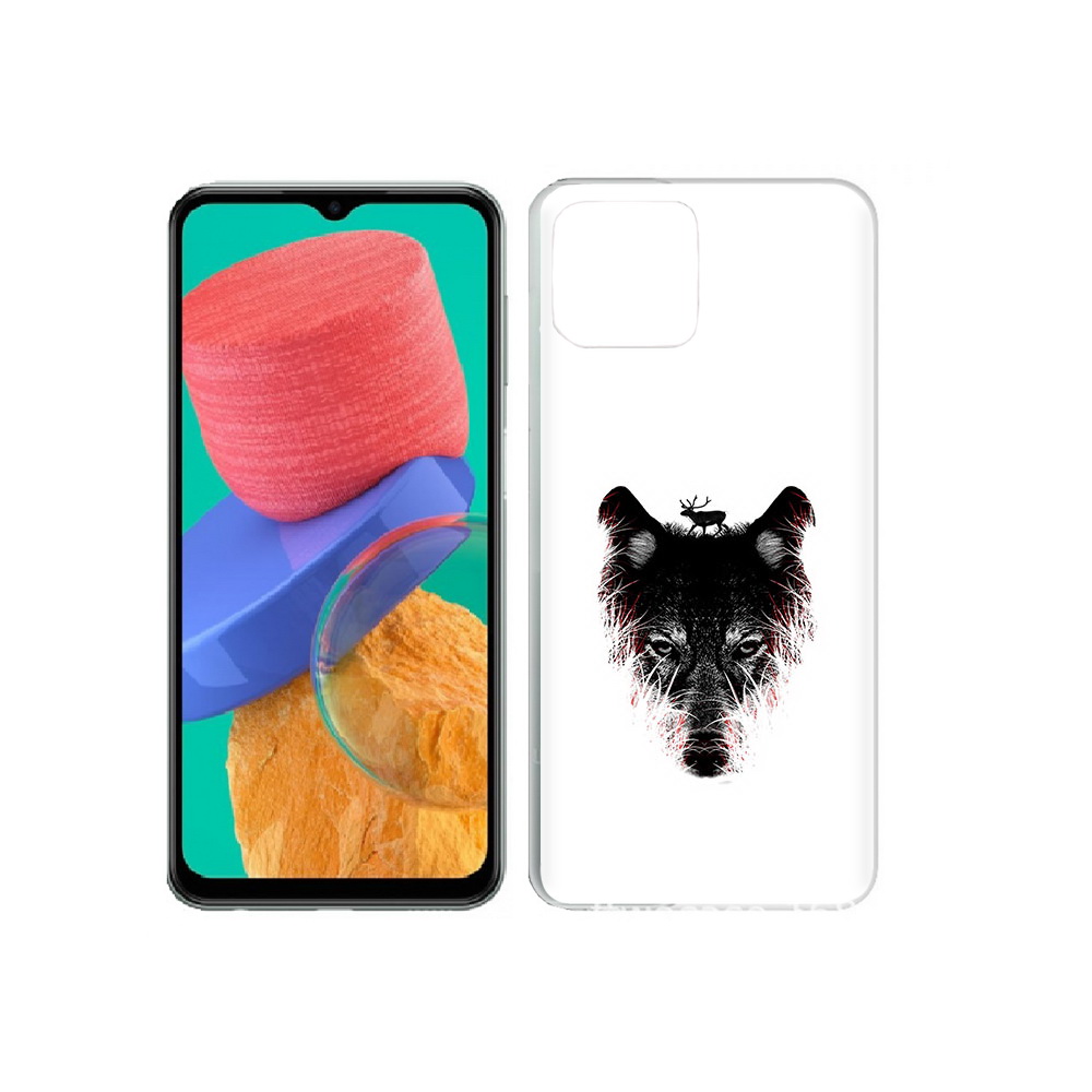 

Чехол MyPads Tocco для Samsung Galaxy M33 волк в траве (PT227322.603.267), Прозрачный, Tocco
