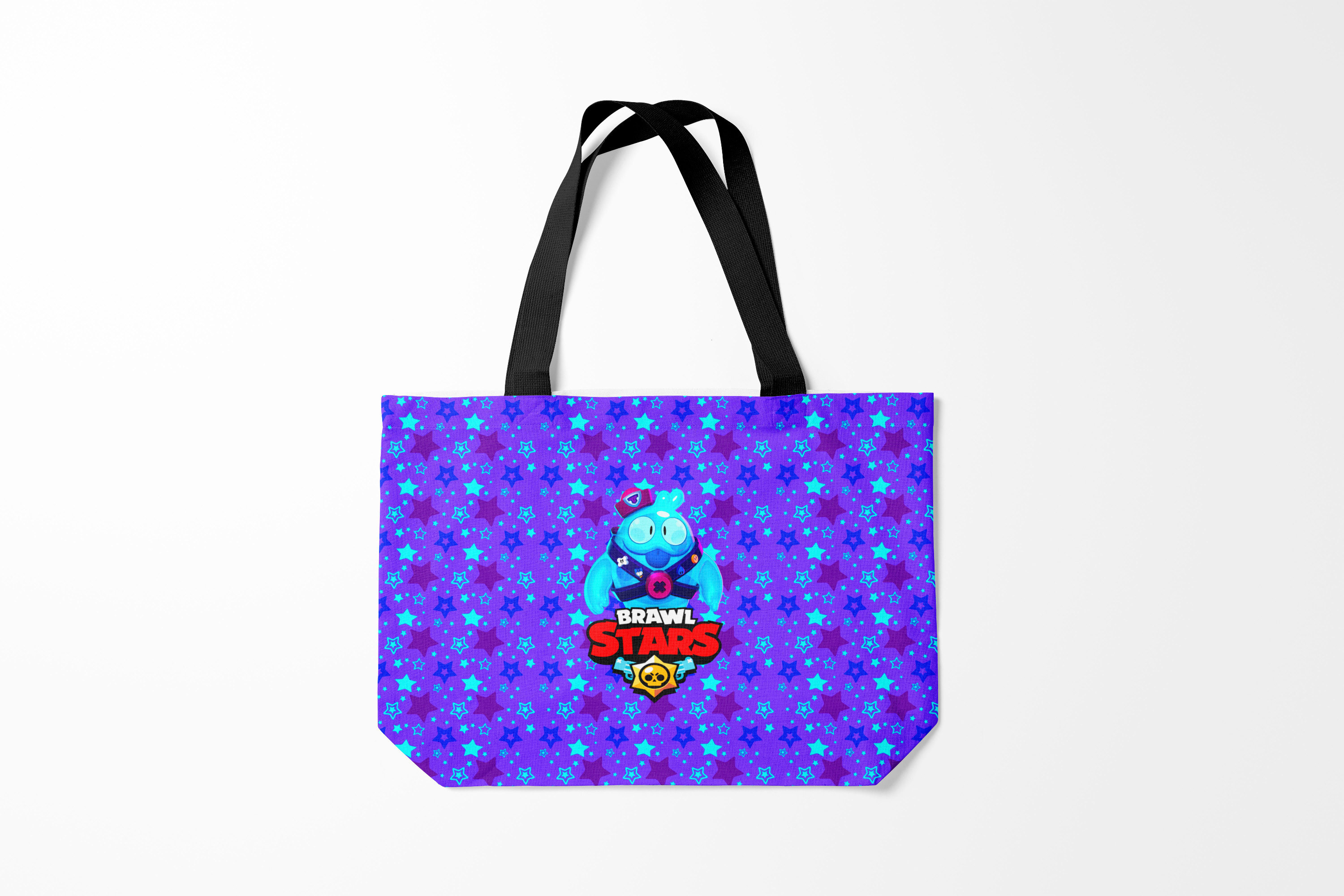 

Сумка шoппер унисекс Burnettie Brawl Stars Blue, фиолетовый; синий, Brawl Stars Blue
