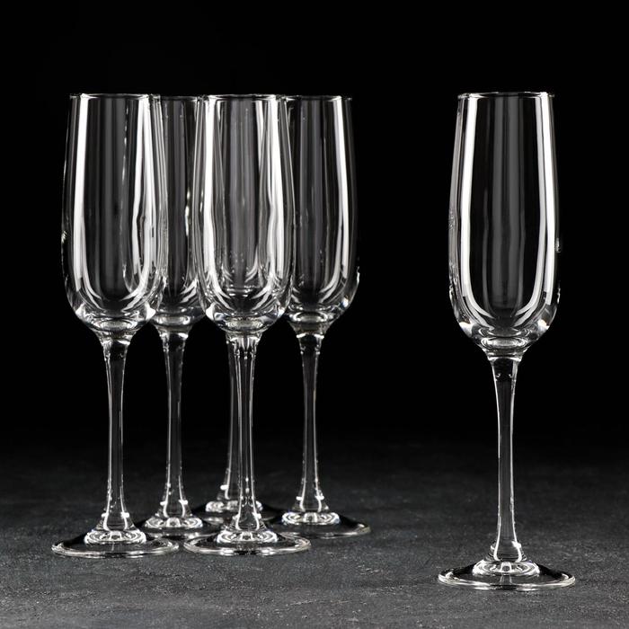 Набор бокалов для шампанского «Аллегресс», 175 мл, 6 шт