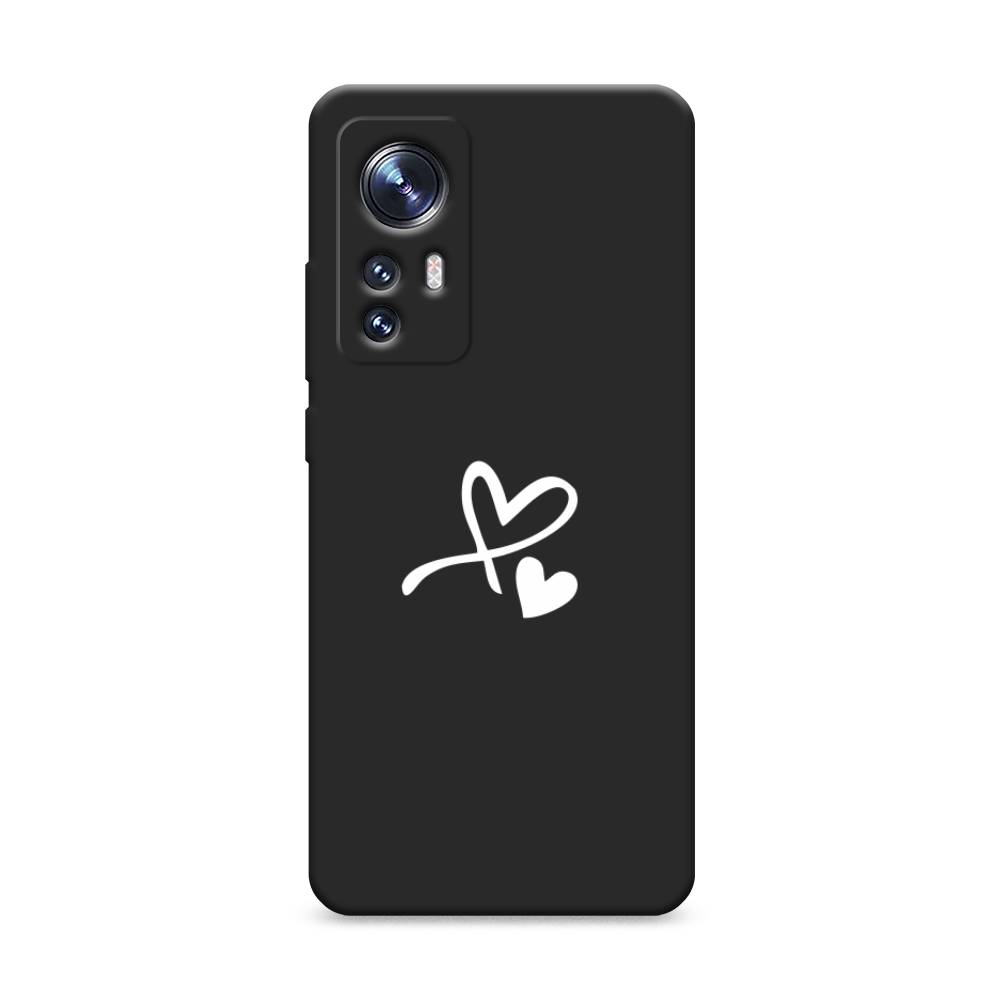 

Чехол Awog на Xiaomi 12S "Сердечко минимализм", Белый;черный, 316052-1