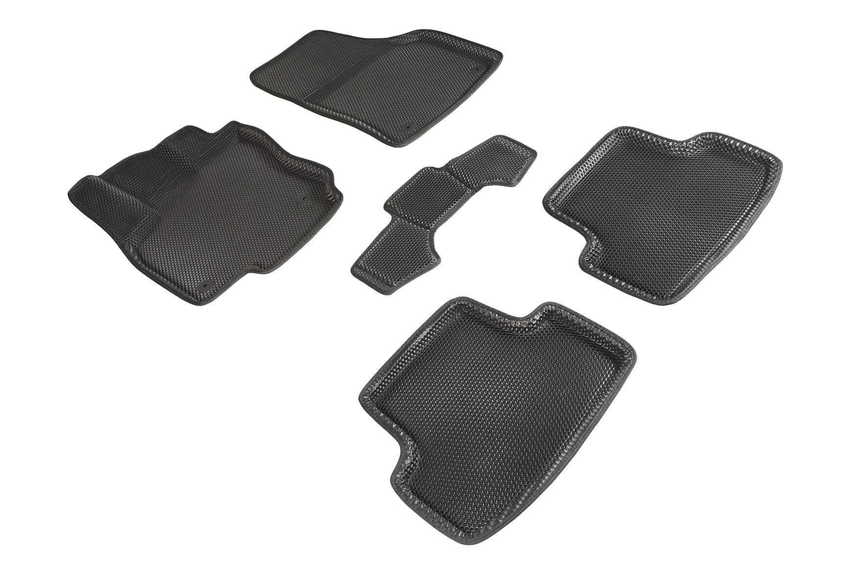 

Коврики в салон Seintex EVA 3D соты для Volkswagen Taos (2021-н.в.)