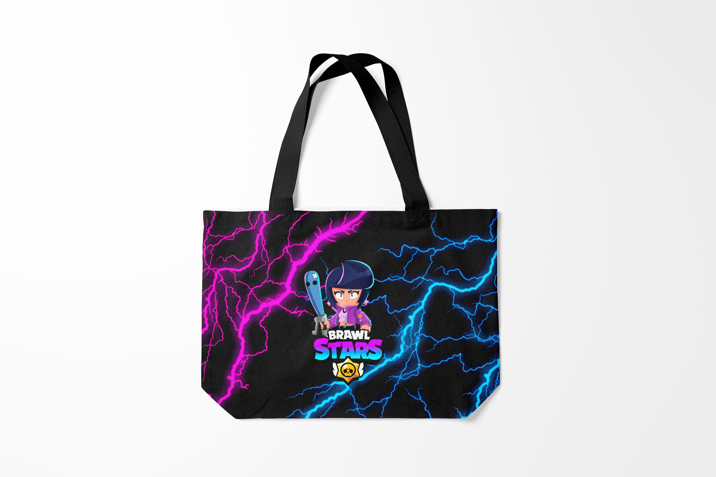 

Сумка шoппер унисекс Burnettie Brawl Stars BIBI, черный, Brawl Stars BIBI