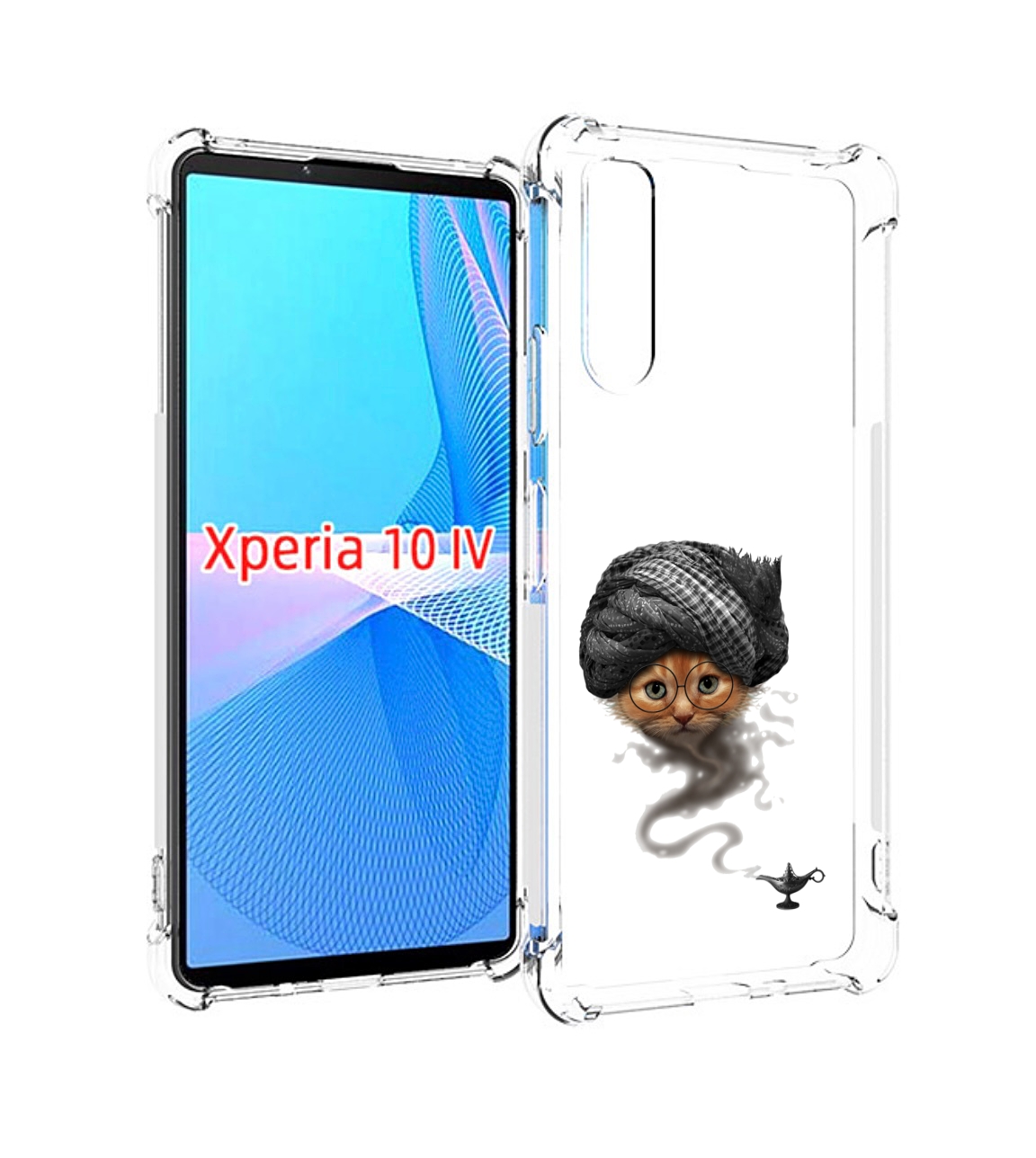 

Чехол MyPads кот джин для Sony Xperia 10 IV (10-4), Прозрачный, Tocco
