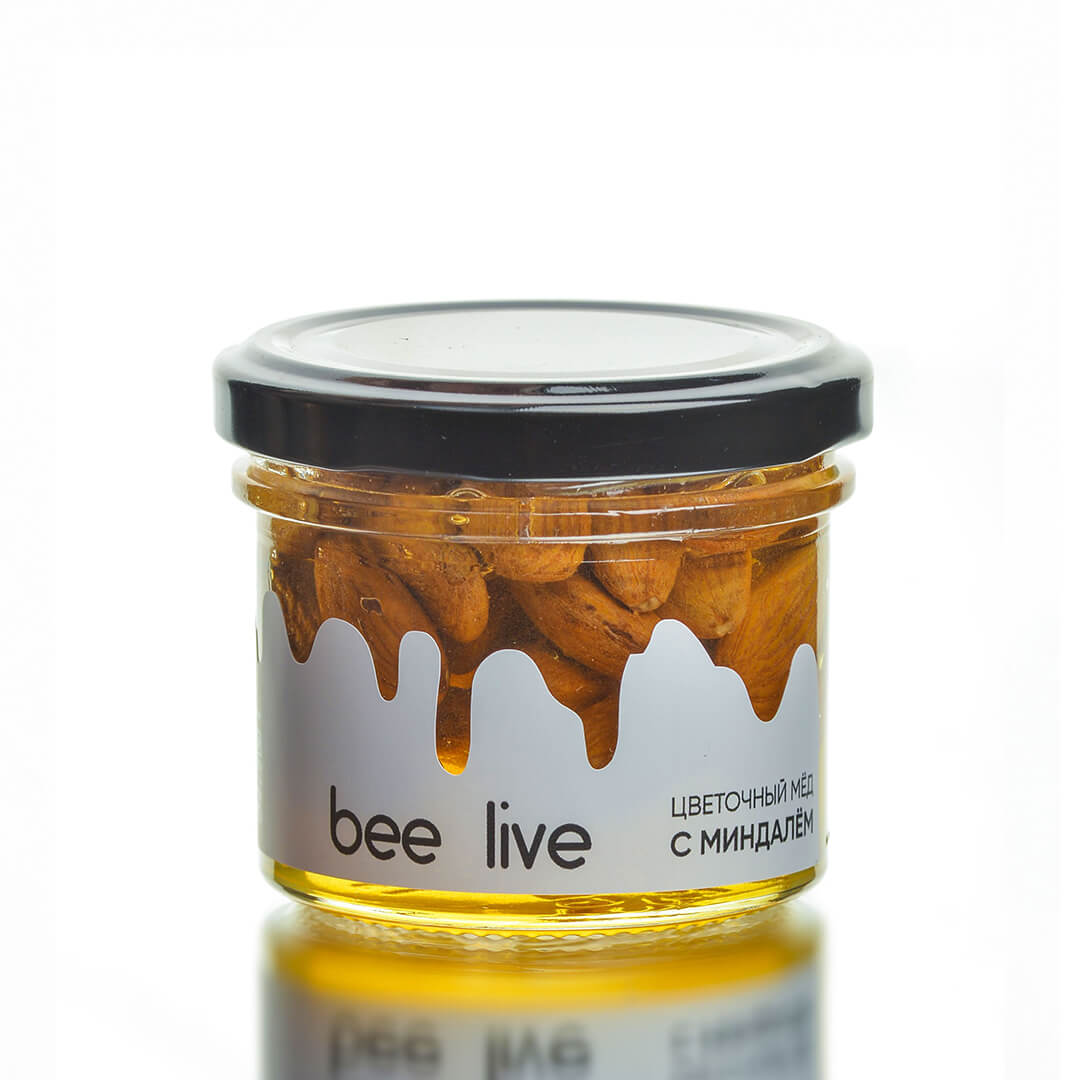 Цветочный мёд с миндалем Bee live, 120 мл