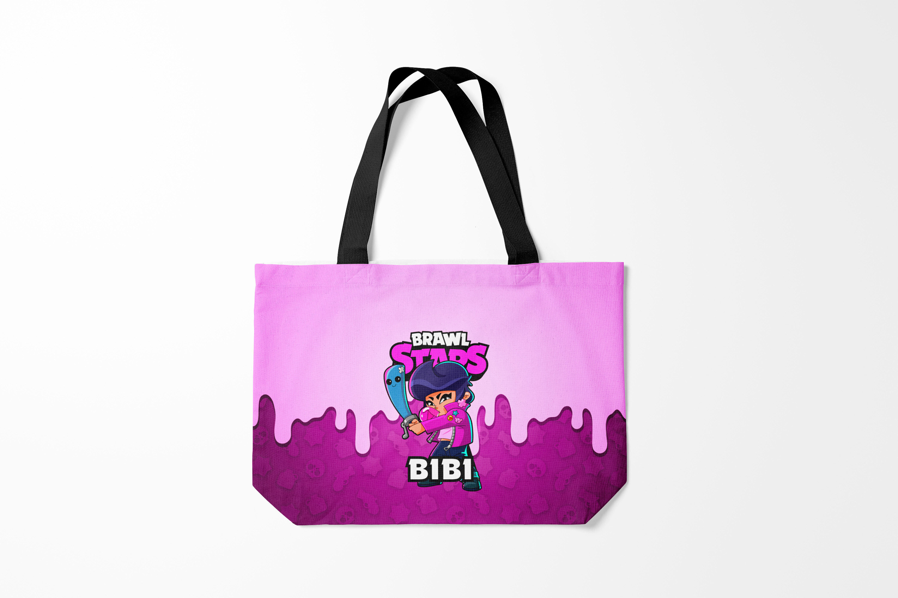 

Сумка шoппер унисекс Burnettie Brawl Stars BIBI, фиолетовый, Brawl Stars BIBI