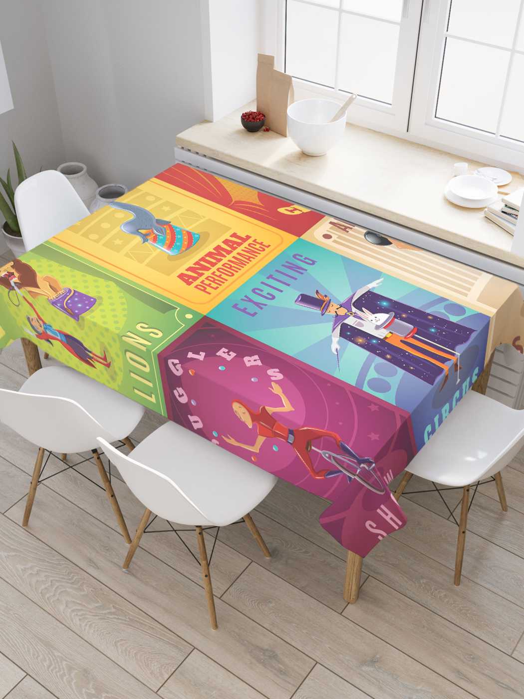 

Скатерть прямоугольная JoyArty "Коронные номера" из сатена, 120x145 см, Голубой, Коронные номера