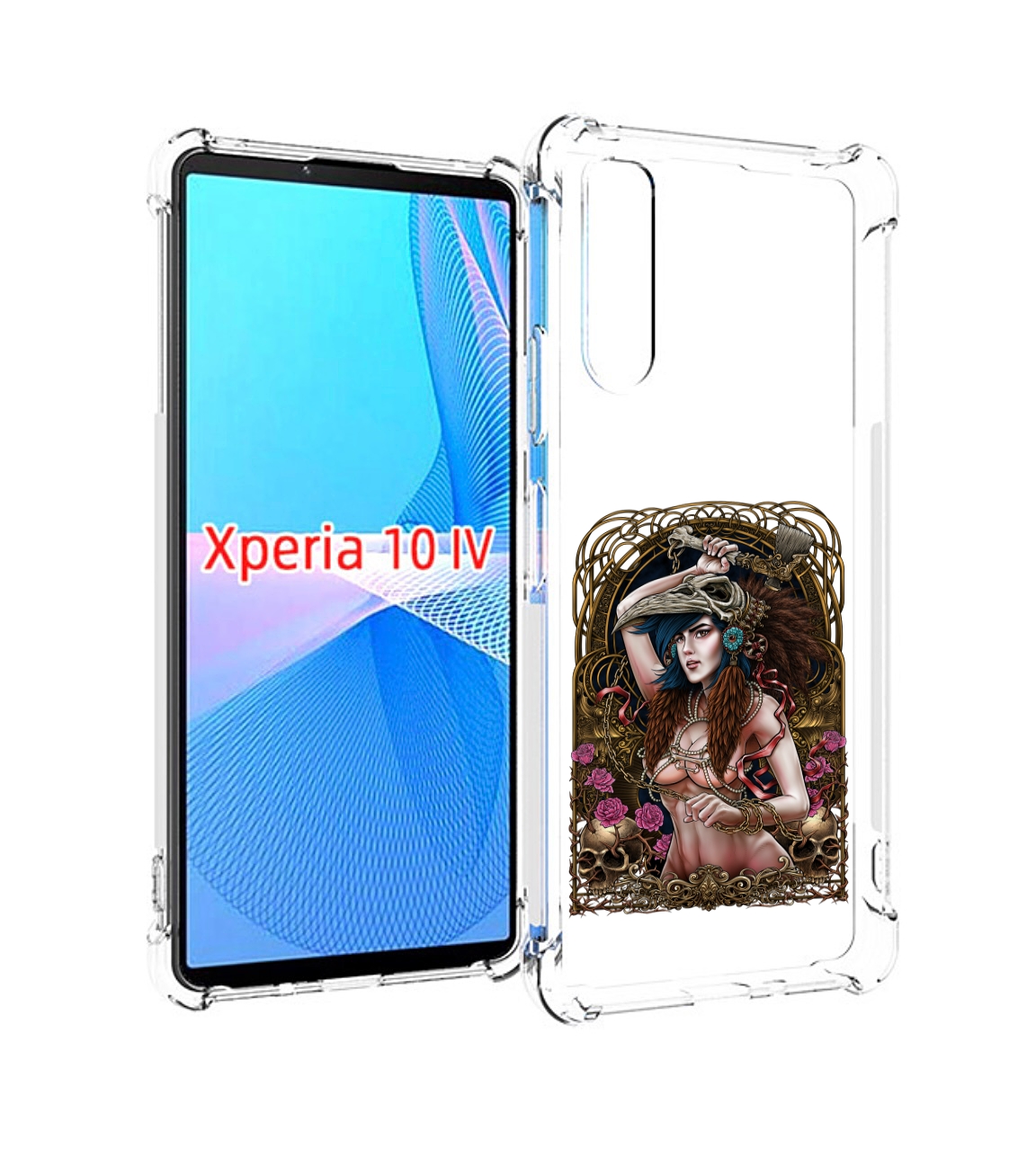 

Чехол MyPads красивая девушка рисунок для Sony Xperia 10 IV (10-4), Прозрачный, Tocco